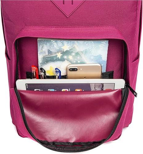 Miniatura 9 de Mochila casual ligera Mochila para estudiantes Mochila clásica Adolescentes niñas y niños mochilas para computadora, Negro -, Computadora portátil