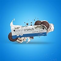 Vista 5 de Power Crunch Barras de proteínas, bocadillos ricos en proteínas con delicioso sabor, galletas y crema, 1.4 onzas (12 unidades)