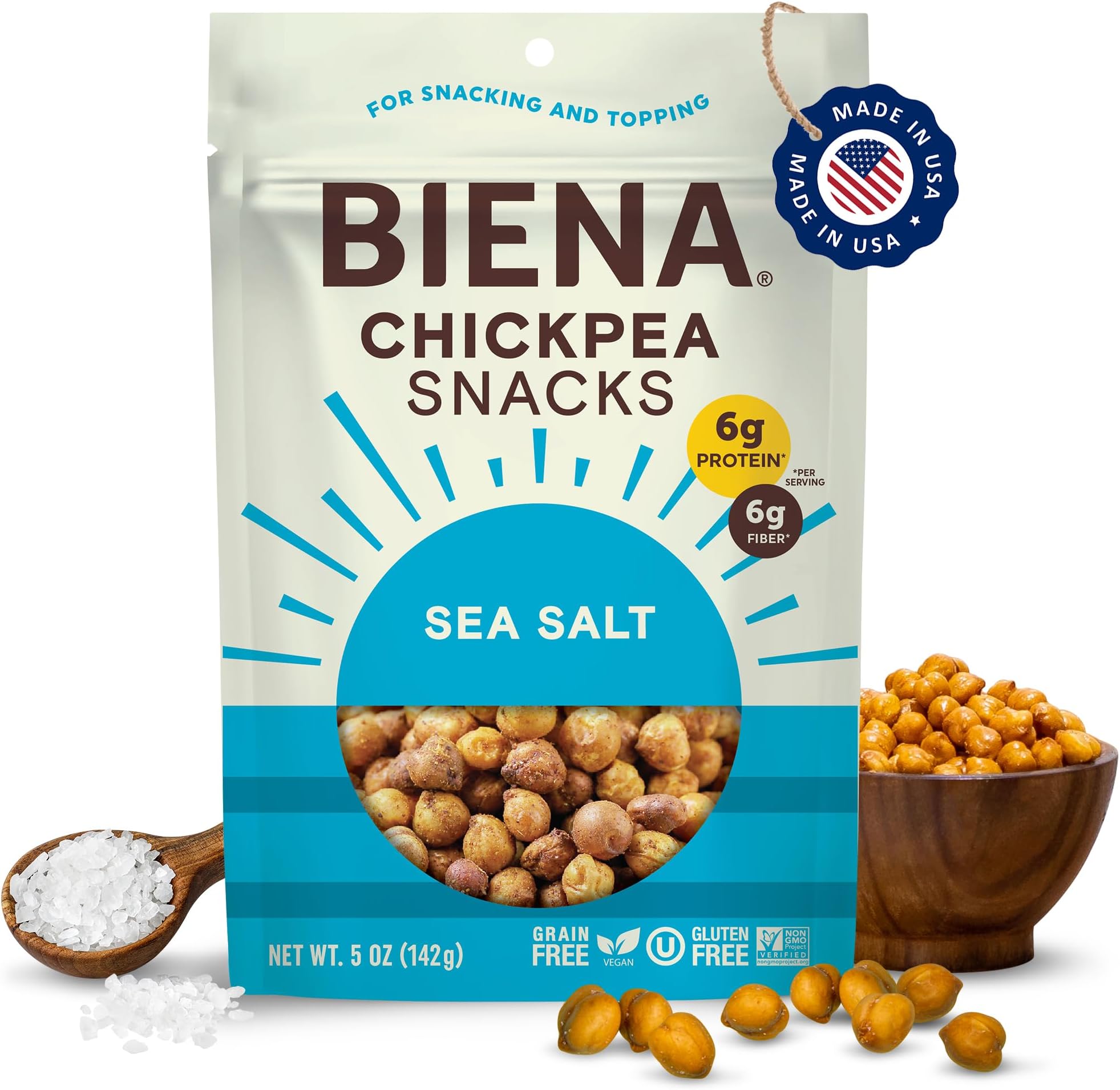 Chickpea Roasted Sea Salt 5 Oz