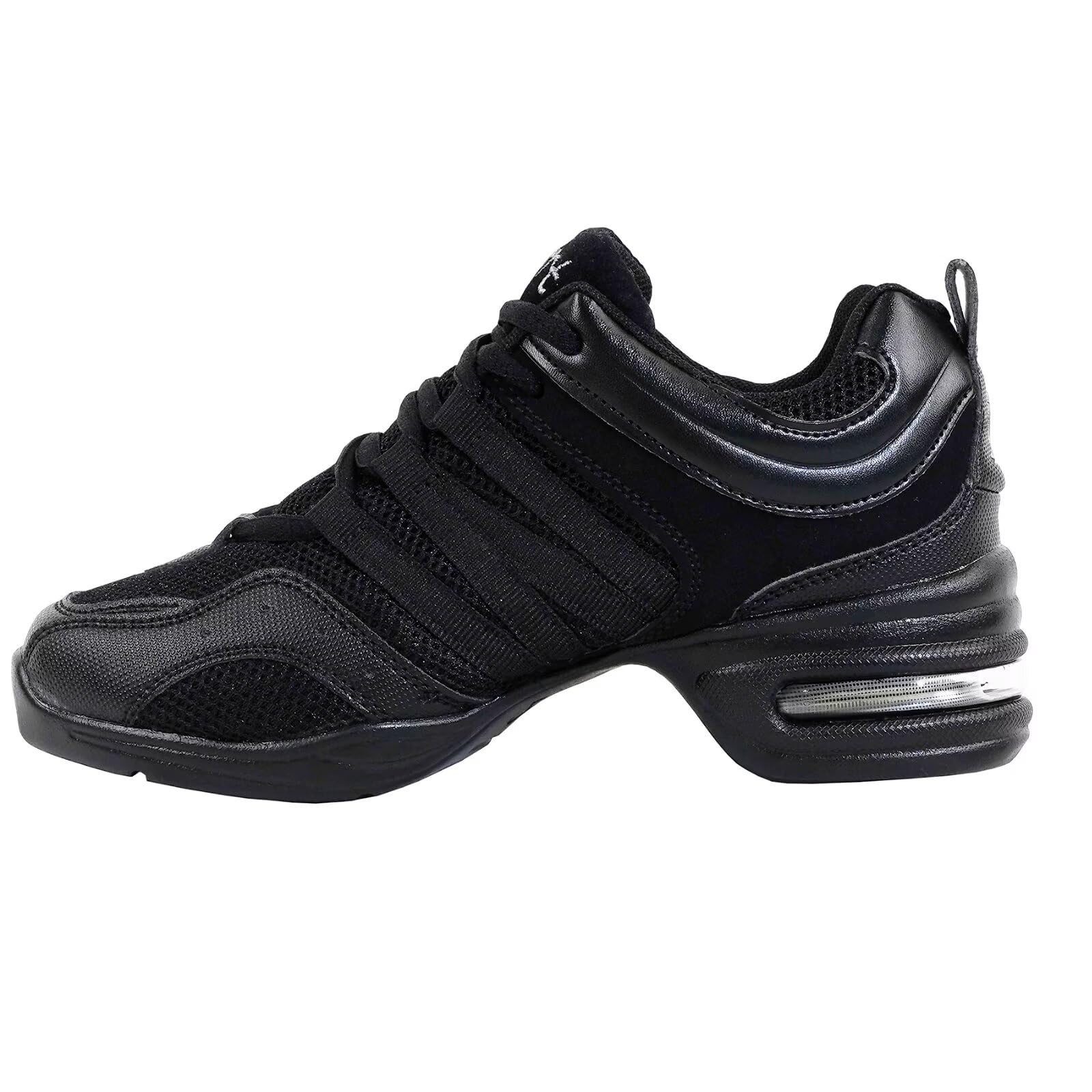 Negro Zapatillas Deportivas Baile Suela Dividida Moderno Sneakers de Danza