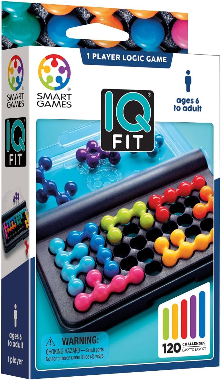 SmartGames IQ Fit Case Pack (12 Games) – 2D & 3D STEM Logic Puzzle with 120 Challenges – Bulk Brain Teaser Set for Classrooms, Schools, Camps & Corporate Events – Ages 6+