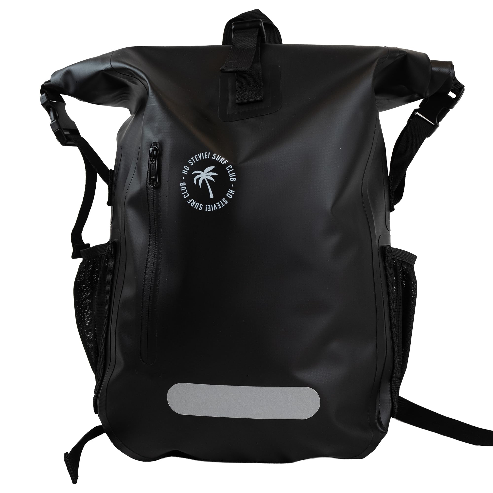 Ho Stevie! Waterproof Surf Backpack - Heavy Duty with Laptop Sleeve - Roll Top Closure Keeps Your Gear Dry In Bag - 25L