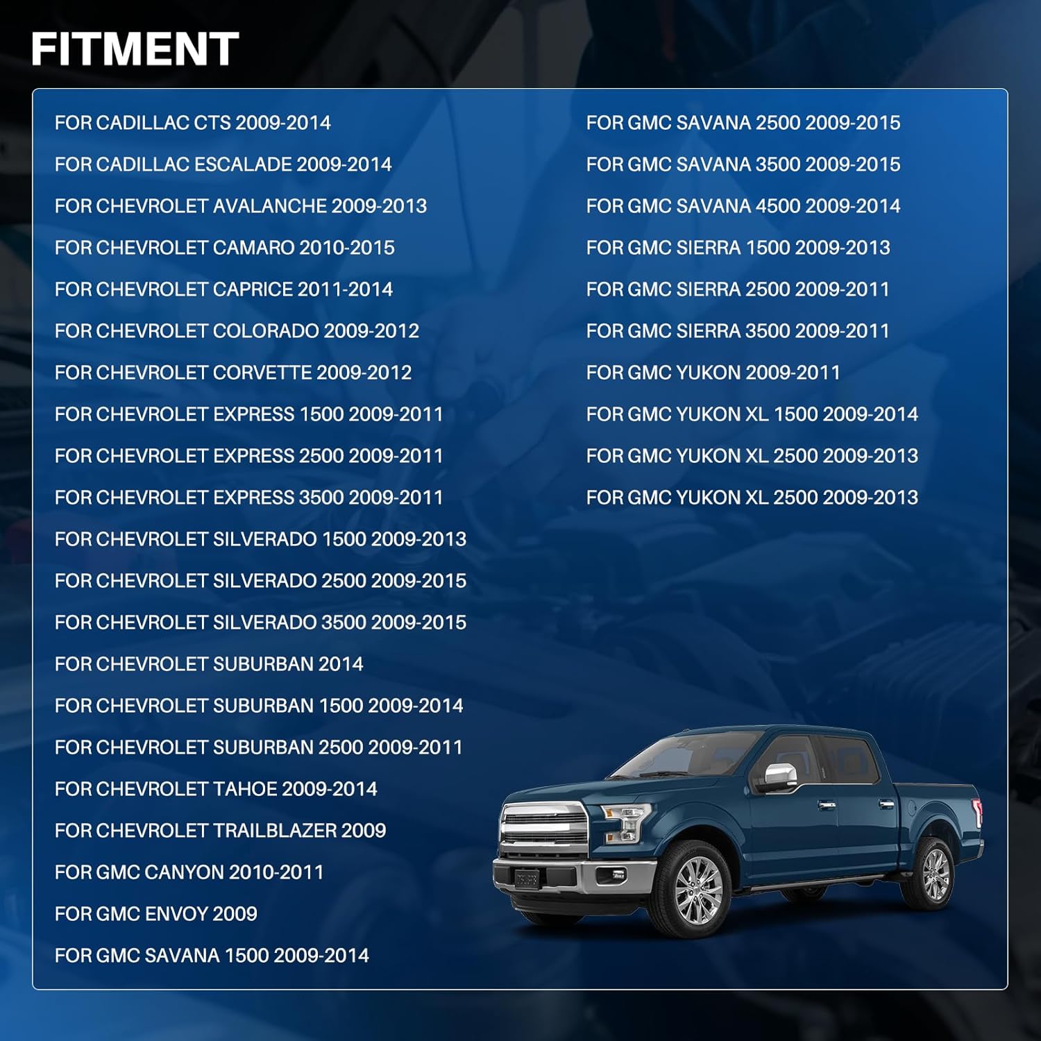 AUTOKAY 41-110 Spark Plugs & 9748UU Wires Set of 8 for Chevy Avalanche Camaro Express for GMC Savana Sierra Yukon for Cadillac Cts Escalade 12621258 19297035