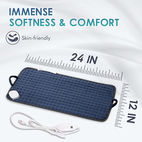 Vista 63 de DAILYLIFE Almohadilla térmica para aliviar el dolor de espalda, almohadillas térmicas eléctricas de 20 x 24 pulgadas para calambres, espalda