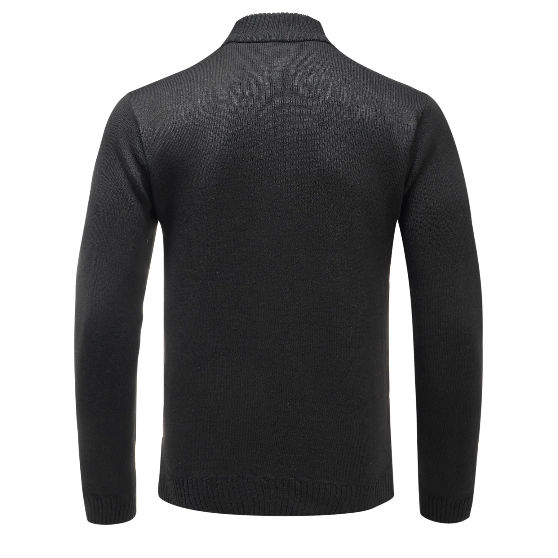 Allthemen Cárdigan de Punto Hombre con Cremallera Casual Suéter Cálido Cuello Alzado Sweaters Clásico Otoño Invierno