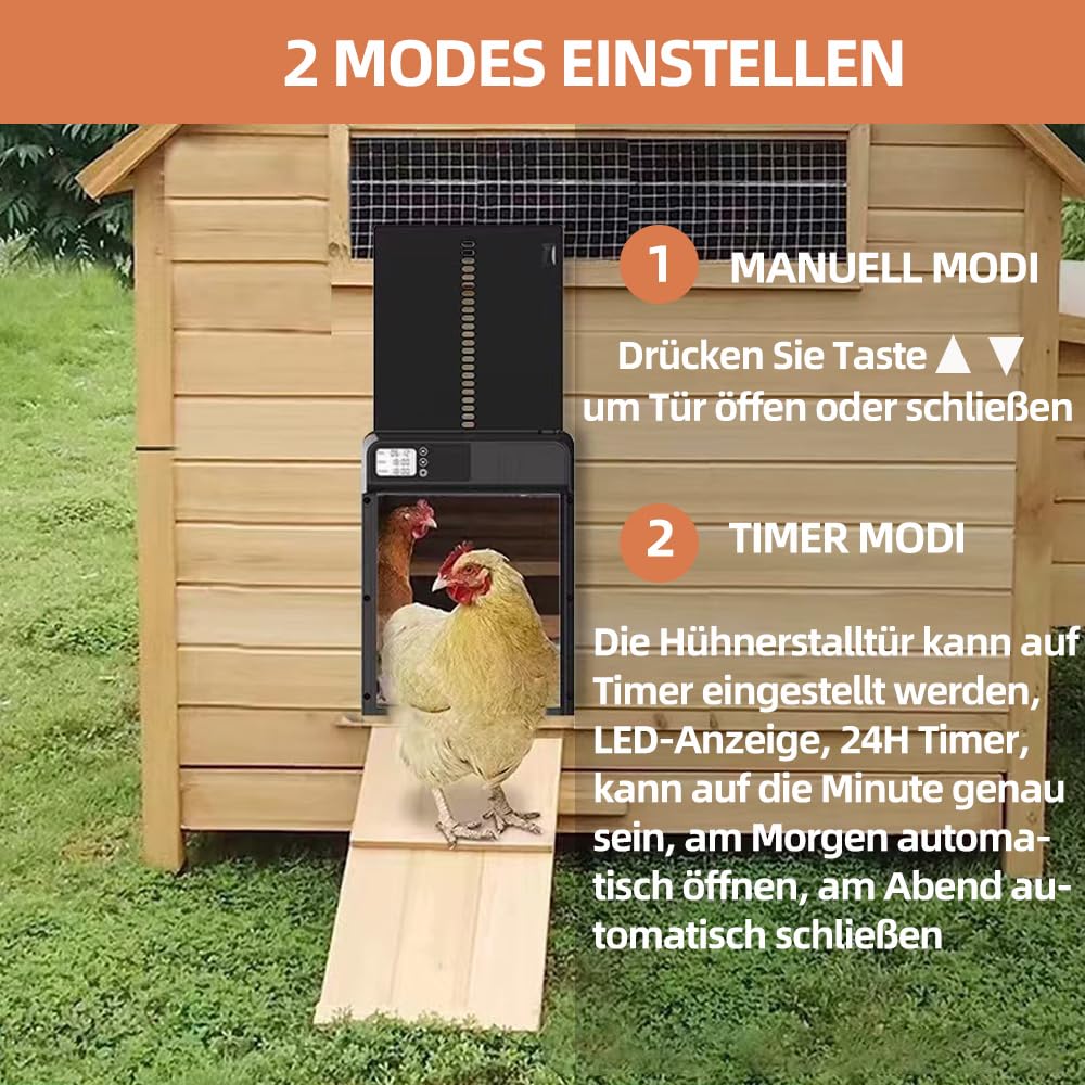 Hühnerklappe Automatische Steuerung Chickcozy Automatischer Hühnerstall Türöffner Mit Timer Dead Snow