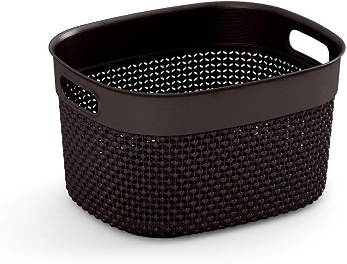 Bel Casa Filo Series Chocolate Brown Laundry Basket, 6 Litre