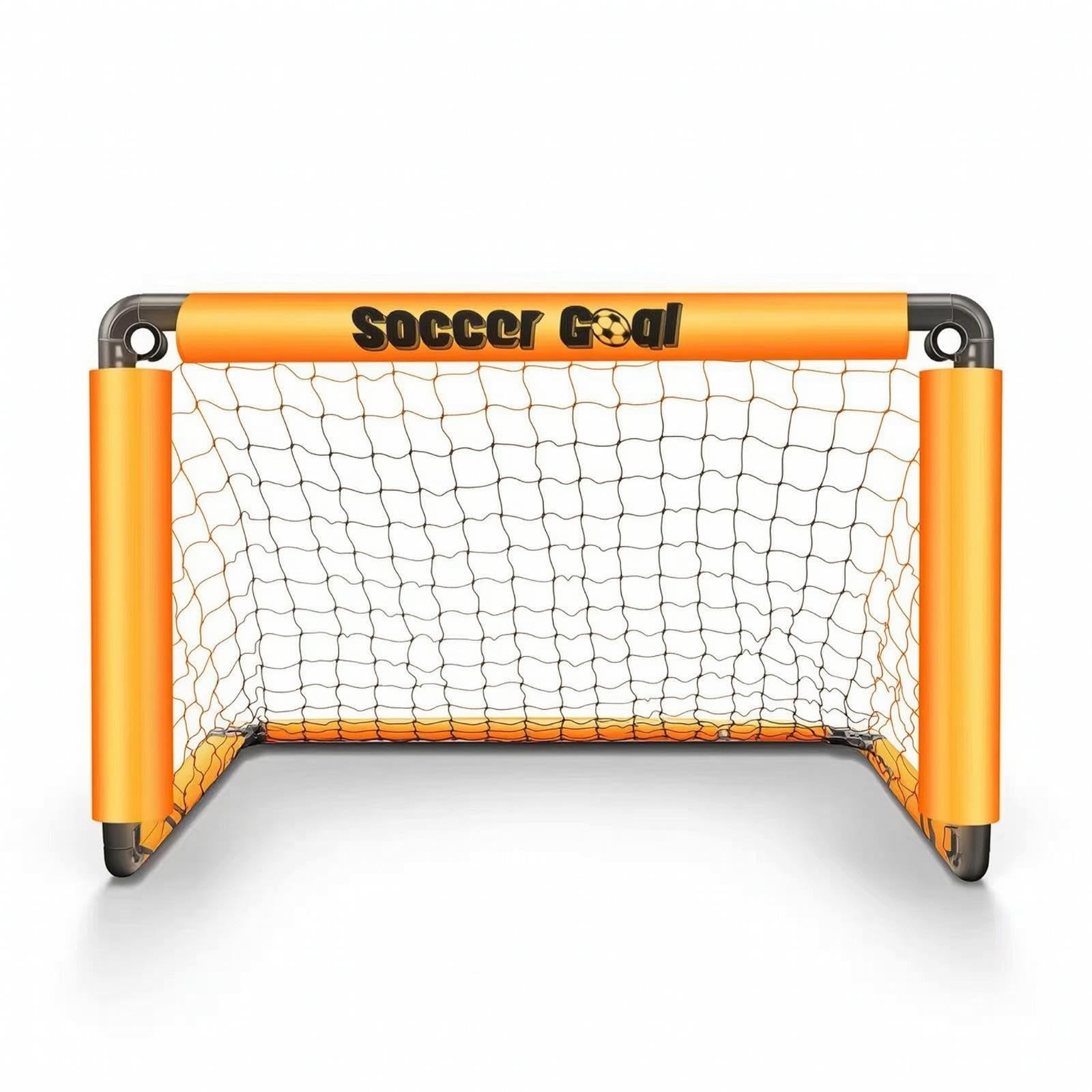Foldable Soccer Goal Compact Portable Soccer Goal Lightweight Athletic Gear for Kids, Adolescents, Training, Backyard, Outdoor S a Orange-image-43