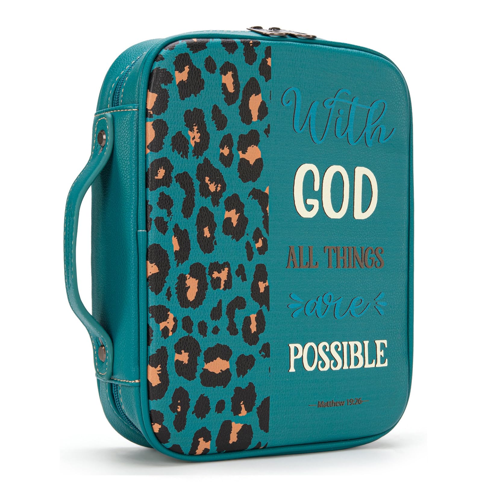 Montana West Bible Cover for Women Men Book Carrying Cases Outgoing Church Bag for Bible Protective Study Supplie