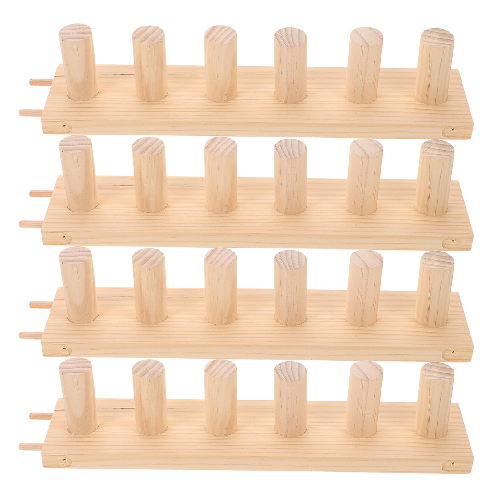 Métier à Tricoter Épais en Bois Pliable SHINEOFI 4 Segments pour Couvertures