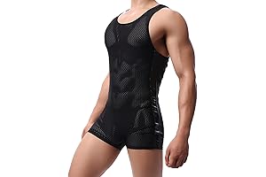 YUFEIDA Men's Leotard: Enhance Performance with Athletic Support