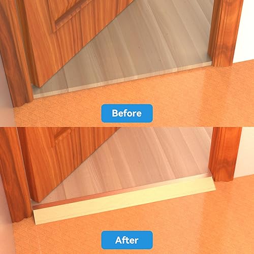 Miniatura 6 de Tira de transición de piso de aluminio de 4 pulgadas de ancho de madera a azulejo, rampas de umbral de 36 pulgadas para puertas, sillas de ruedas,