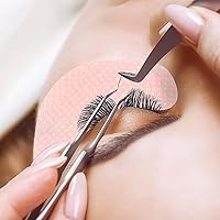 Vista 6 de G2PLUS Cinta de pestañas, 2 rollos de cinta de maquillaje de gel de silicona, cinta de pestañas rosa de 1/2 pulgada x 8 yardas, cinta de extensión