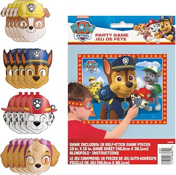 Paw Patrol Party Supplies Bundle - Unbeatable Value! Includes 1 Game Pack & 16 Masks, Perfect for Kids Birthdays! Official Licensed Product for Ultimate Fun!
