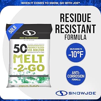 Amazon.com : Snow Joe Premium Enviro Blend Ice Melt, Green-Coated