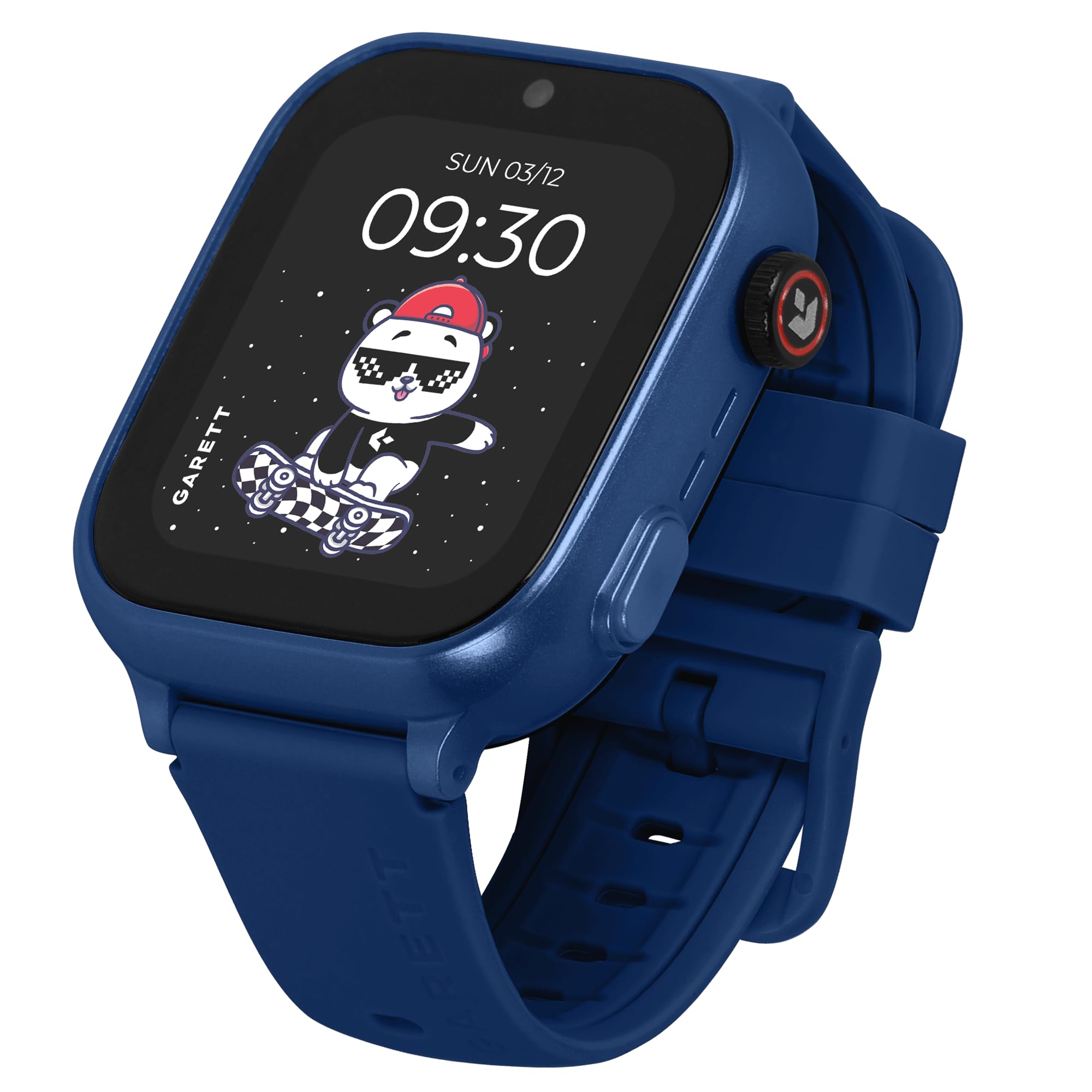 Garett Montre connectée pour Enfants – 1,83″ – Face Unlock – avec GPS SOS – 4G LTE – Bleu Mignon