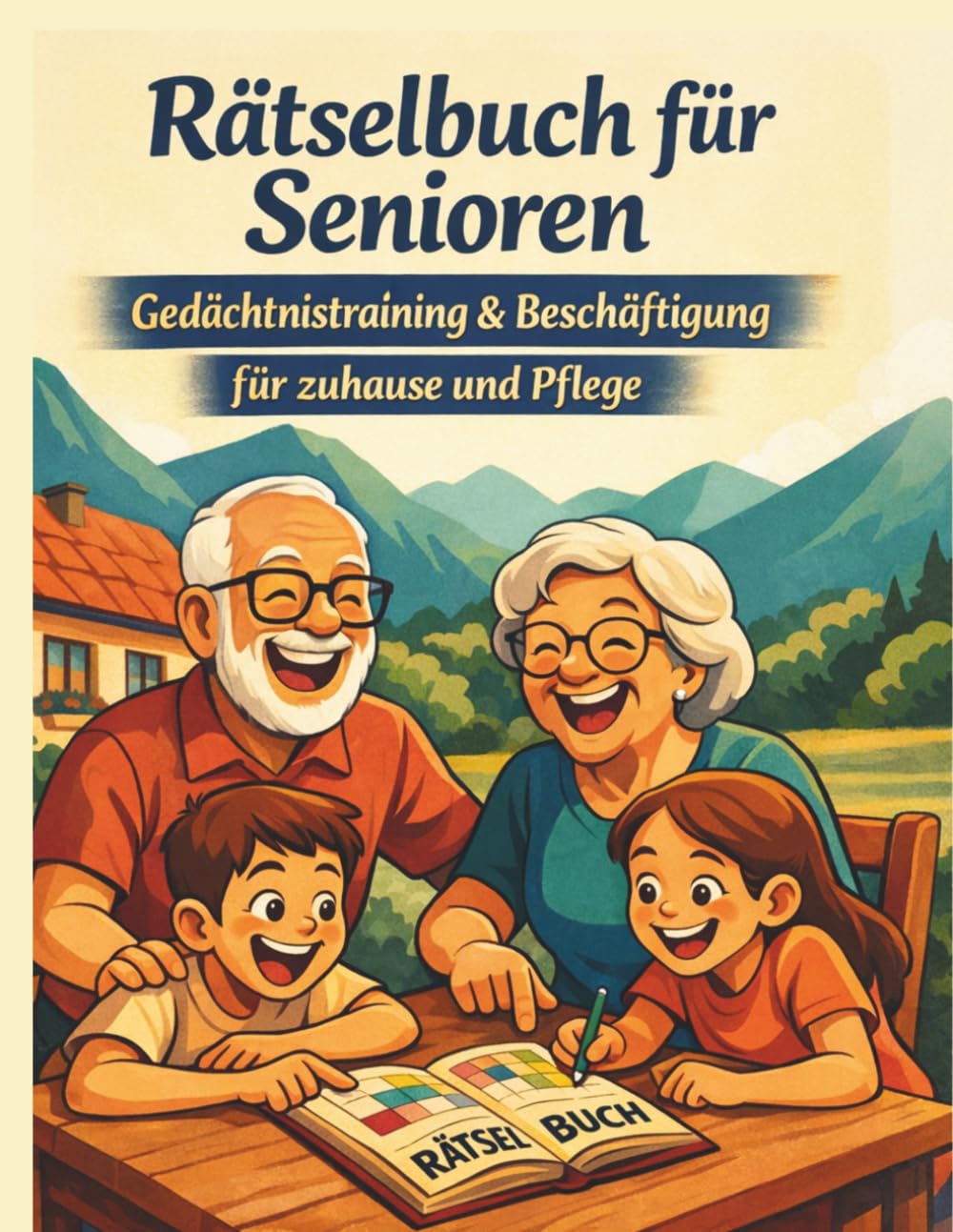 Rätselbuch für Senioren: Gedächtnistraining & Beschäftigung für zuhause und Pflege