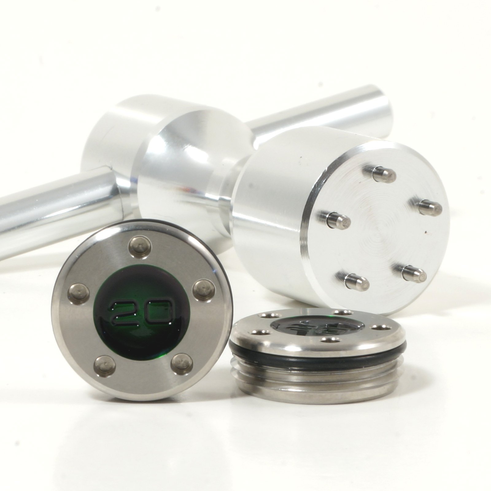 19th Hole Custom Shop 2 of 20g Green Weight for Scotty Cameron Putters with Wrench Tool (Silver)