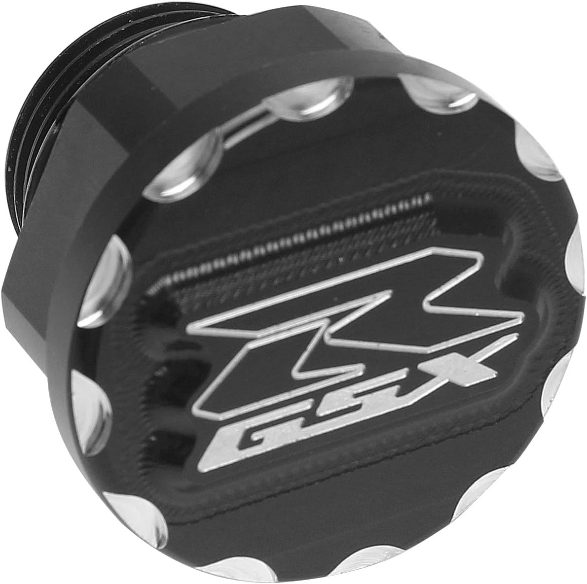 Engine Oil Filler Cap Screw,Compatible with Suzuki GSX-R 600 2002-2020,GSX-R 750 2002-2020,GSX-R 1000 2003-2020 (Black)