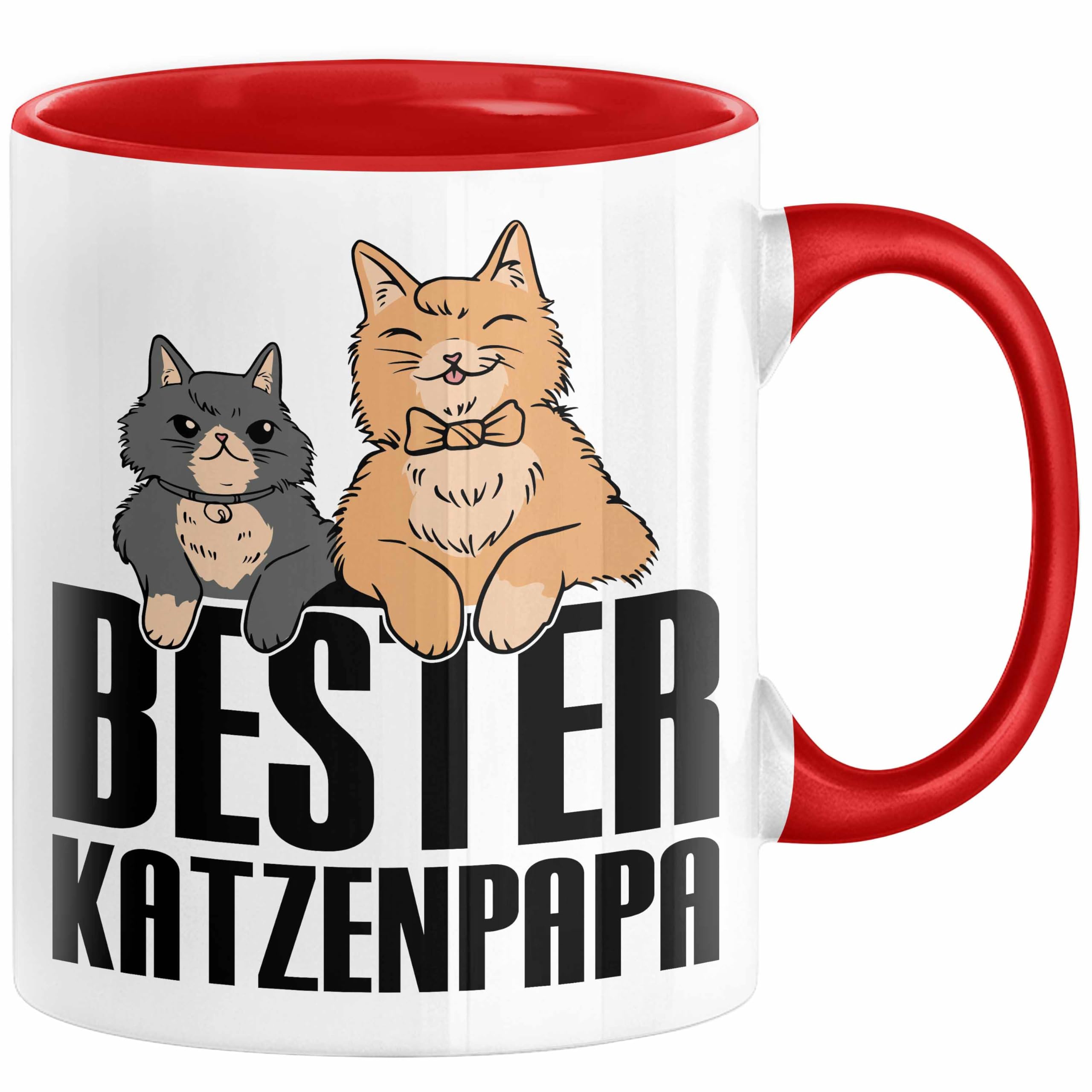 SpecialMe® Katzen-Papa Tasse Personalisiert – Mit 3 Katzen & Wunschnamen, Perfekt Für Vatertag