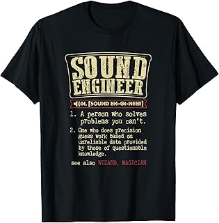 Sound Engineer Funny Dictionary Definition T-Shirt T-Shirt