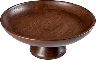 26 Wood Kitchen Ideas For a Warm Natural Feel 91 The Fine Living Co. Wooden Fruit Bowl, Large Serving Platter for Dessert...