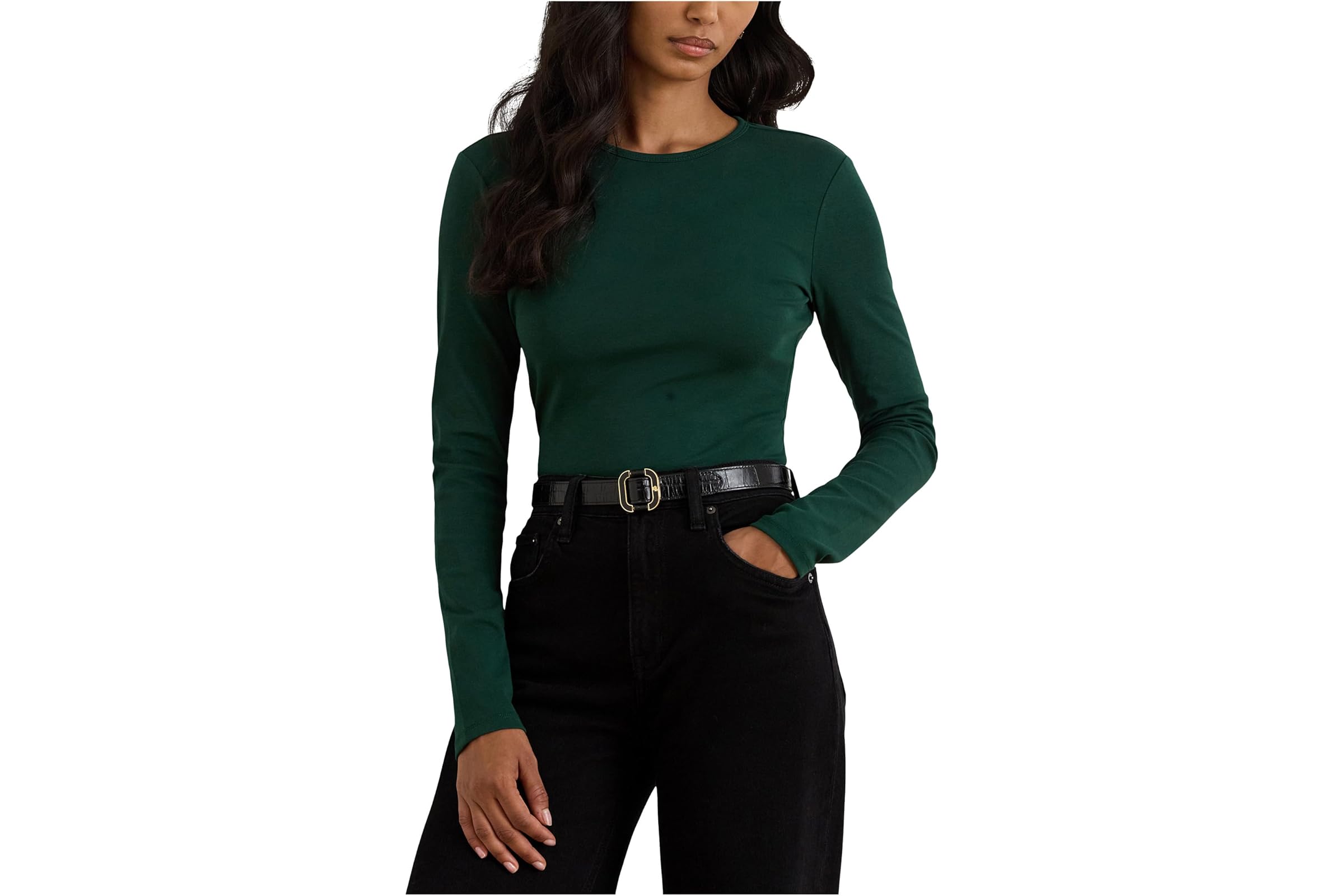 Lauren Ralph Lauren Stretch Long Sleeve Tee