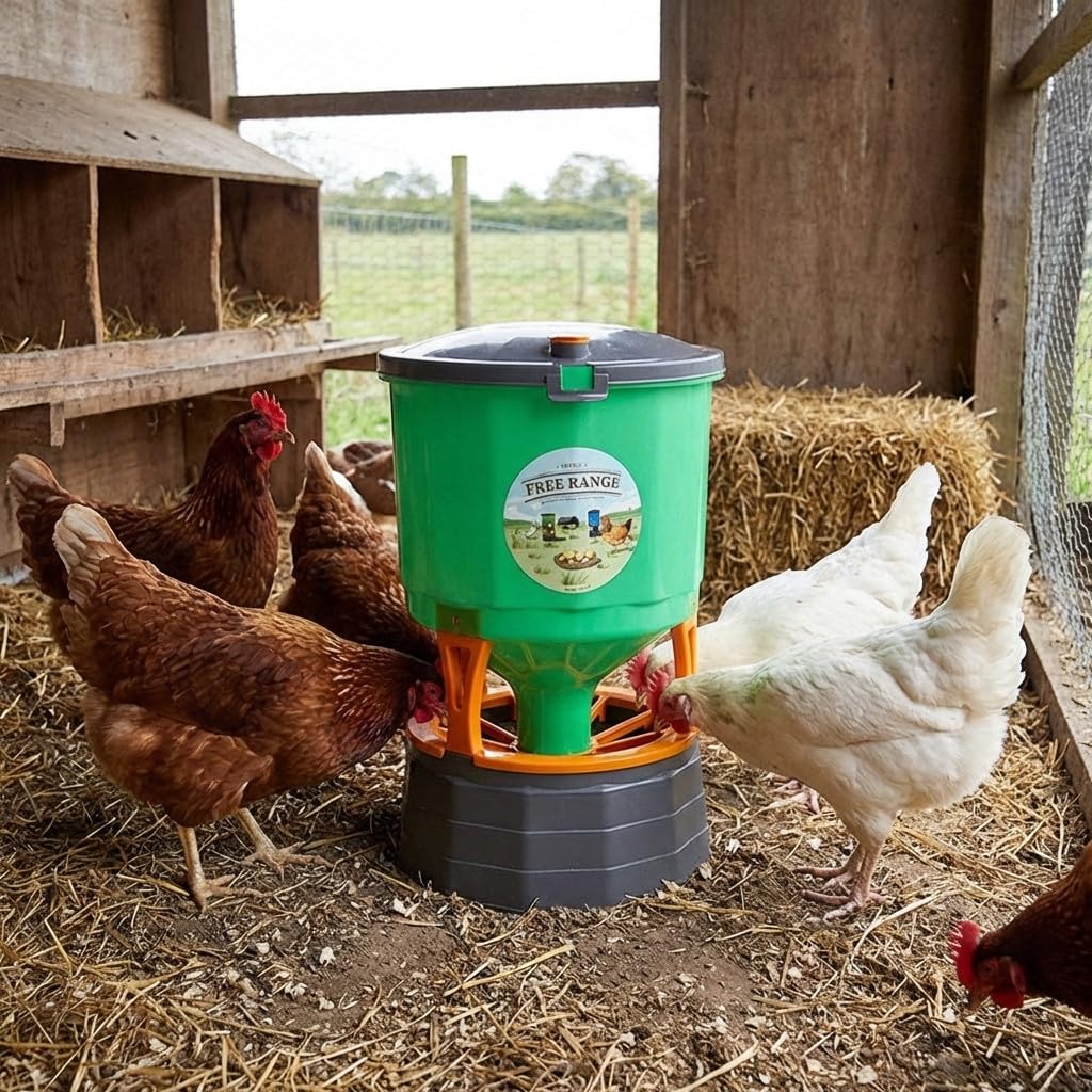 Mangiatoia galline trasparente 27 kg, 40x72 cm