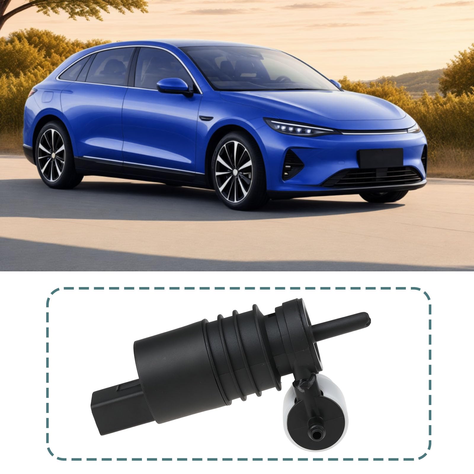 Bomba Lavaparabrisas para Compatible con BMW Serie 1 Diésel Hatchback 2019-2025 (67127388349 61662751743 61667317395)