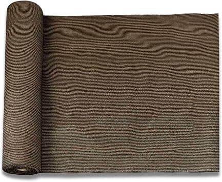 E&K Sunrise 6 x 99 Sun Shade Fabric Roll Outdoor Sun Shade Cloth Pergola Cover for Backyard Garden Patio Deck Greenhouse Brown