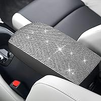 Vista 12 de AOMSAZTO Funda de reposabrazos para Civic Honda 2012-2015, color negro, almohadilla de consola central para Civic