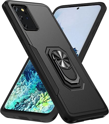 Miniatura 1 de Funda para Samsung Galaxy S20 Plus Galaxy S20+ con armadura atril anillo magnético resistente de grado militar a prueba de golpes para Galaxy S20