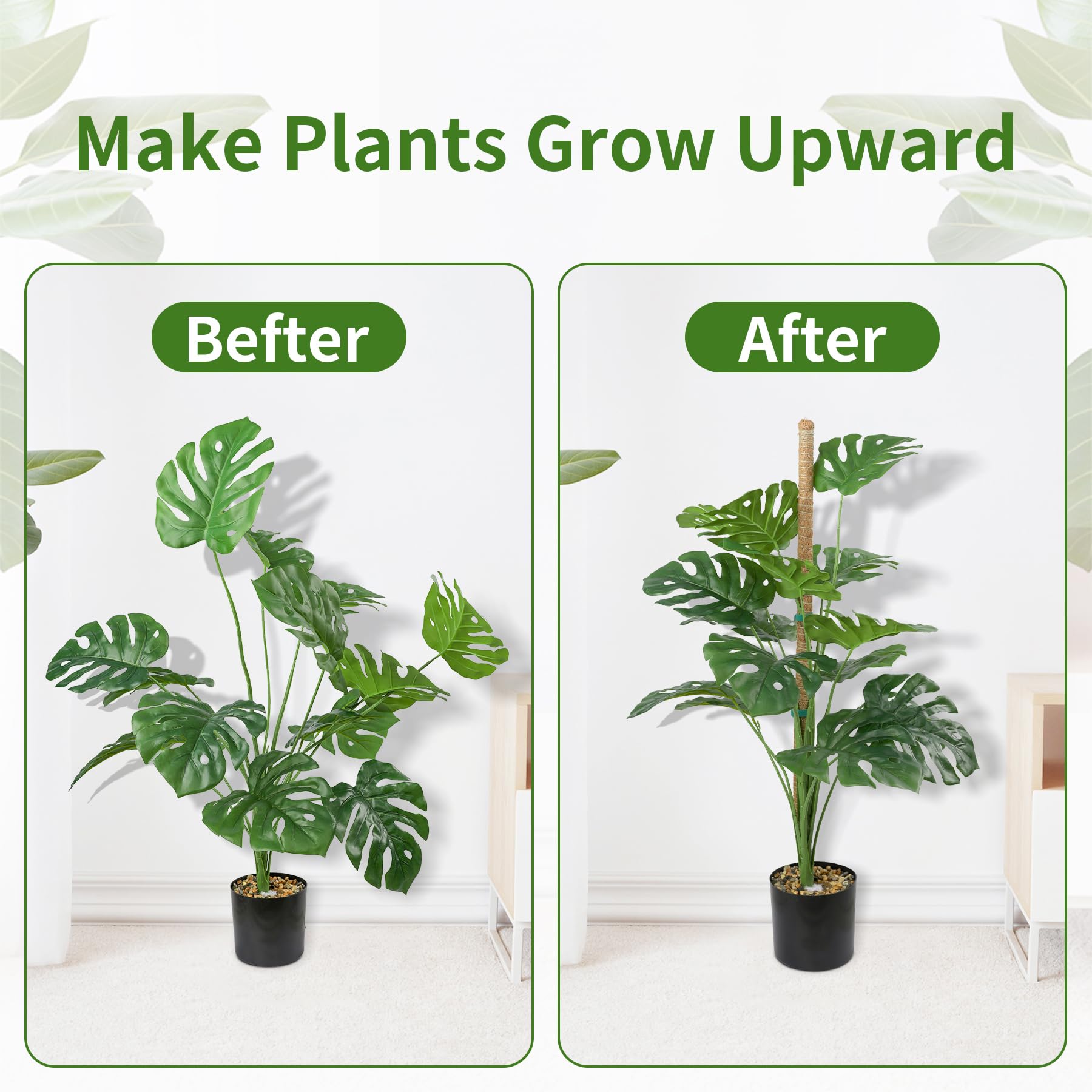 新品未使用　MOSS STICK 50SW Amazon.com : 3 Pack Moss Pole, 50 Inch Monstera Plant