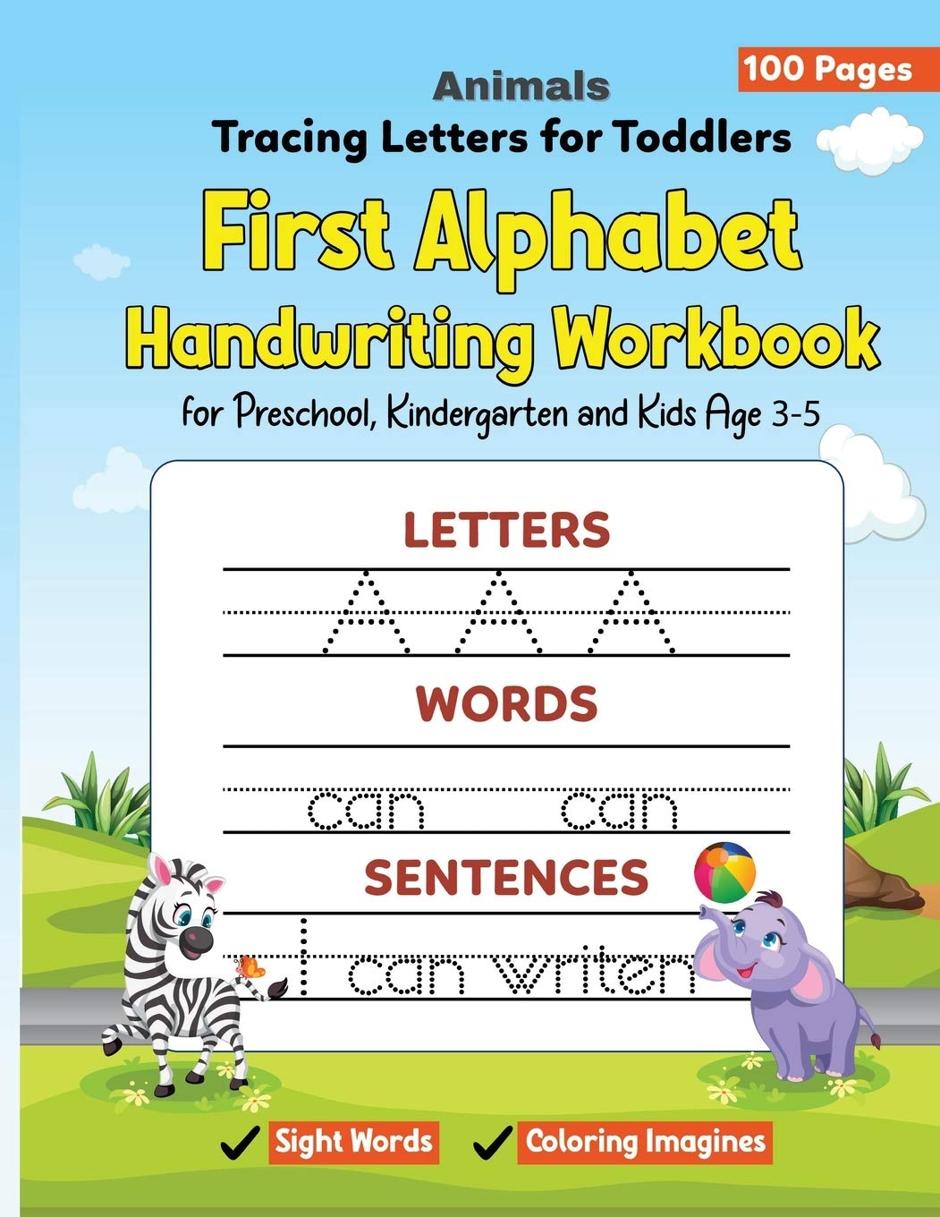 Buy Animals Tracing Letters for Toddlers First Alphabet Handwriting