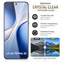 FIRST MART 3D Borderless Tempered Glass for Vivo T5 Pro | HD Clear Edge-to-Edge Screen Protector, 9H Scratch Resistant, Oleophobic, Case-Friendly | Crystal Clear, Pack of 2 gallery image