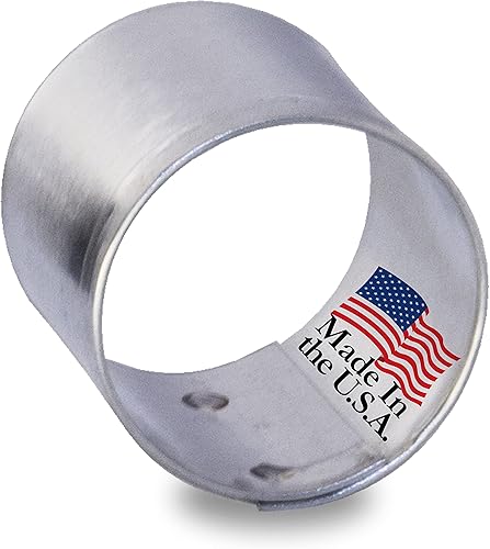 Foose Brand Round Circle - Cortador de galletas de acero estañado de 1 pulgada, molde redondo para galletas