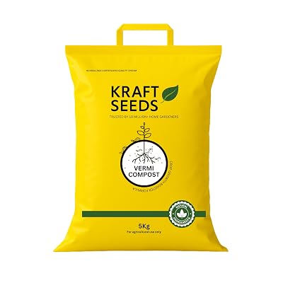Kraft Seeds by 10CLUB Vermicompost - 5kg | Organic Manure for Plants | Fertilizer for Home Gardening | Enriched Potting 