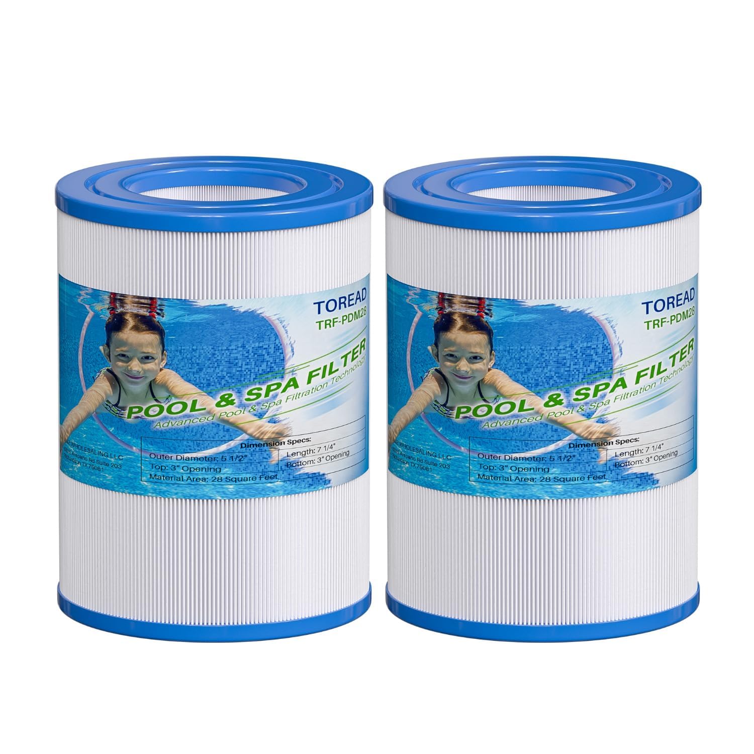 TOREAD PDM28 Spa Filter Replaces Aquarest Dream Maker 461273 Hot Tub Filter 2PACK