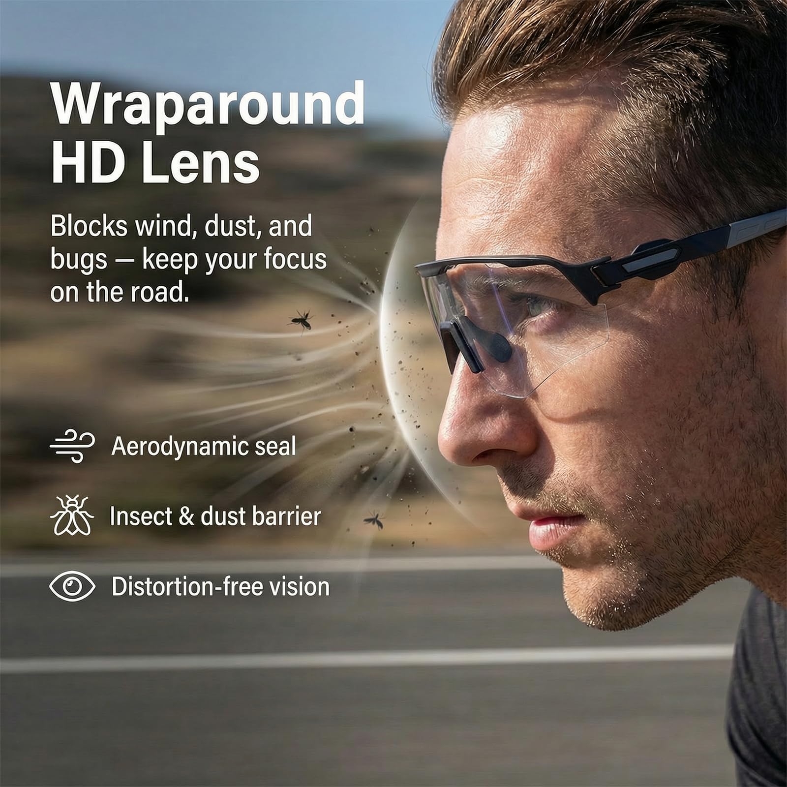 Lunette de Cyclisme Photochromique, Lunette Velo Homme, Lunette Running Femme, Protection UV400, Lunettes Velo, Lunettes de Soleil de Sport Homme Femme pour Pêche/Sports Outdoor