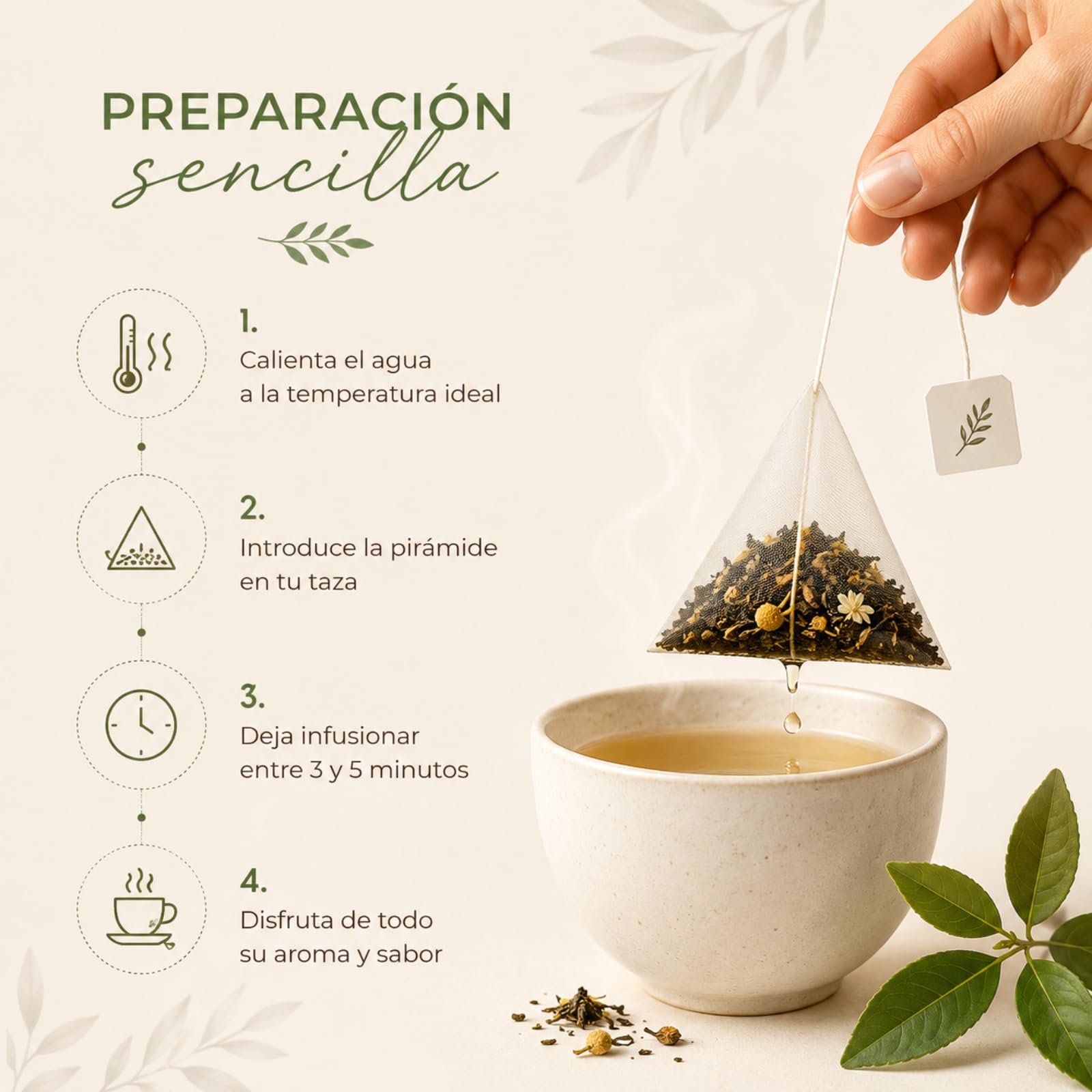 FUSIONATE, Té Rojo Cuerpo del Deseo, Delicioso Té Rojo con Fresa, Kiwi y Flor de Jamaica, Lata de 45 pirámides Bolsitas de Té, Infusión 100% Natural y Revitalizante