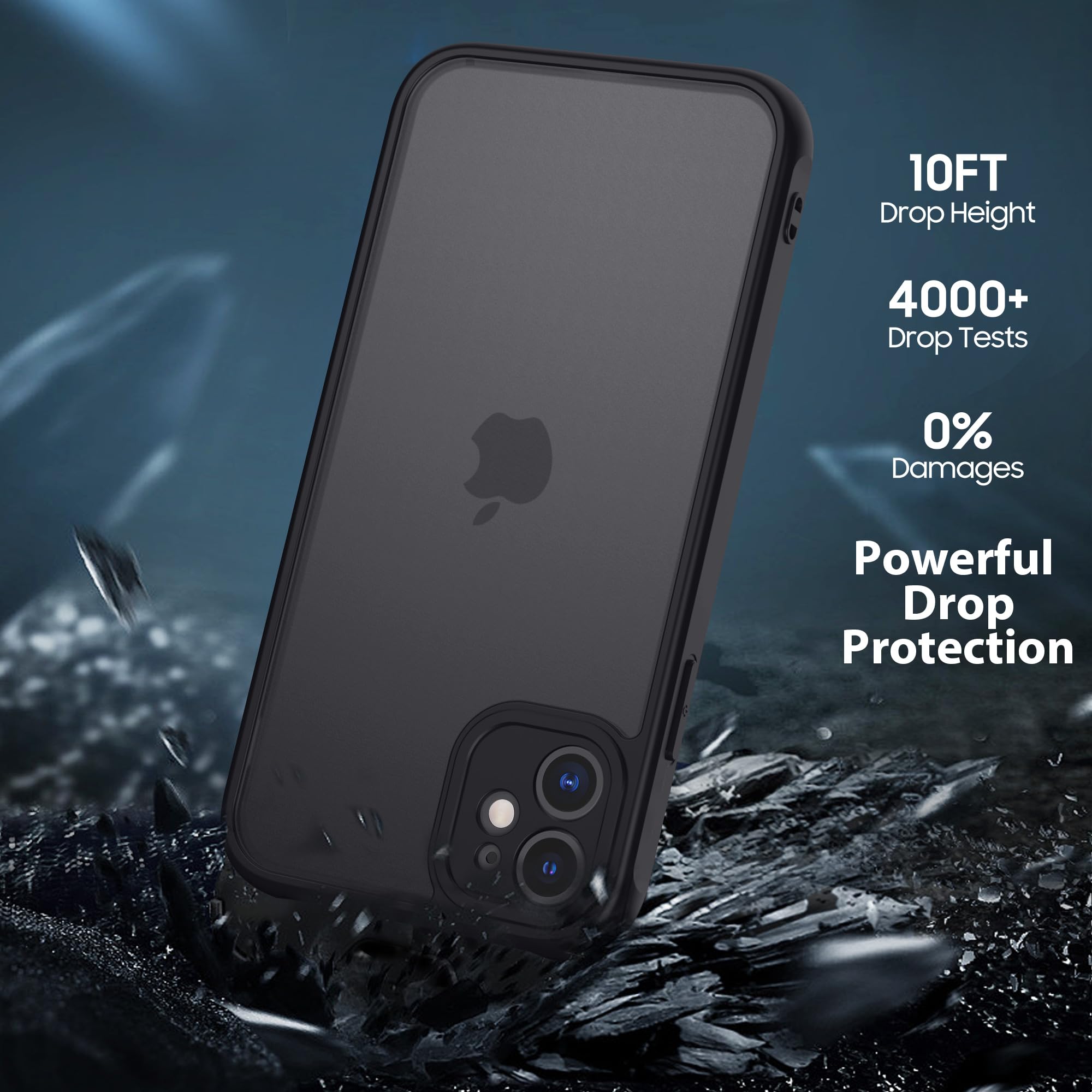 Mugust Matte Handyhülle Für IPhone 12 – Durchscheinend, Schlank & Kratzfest