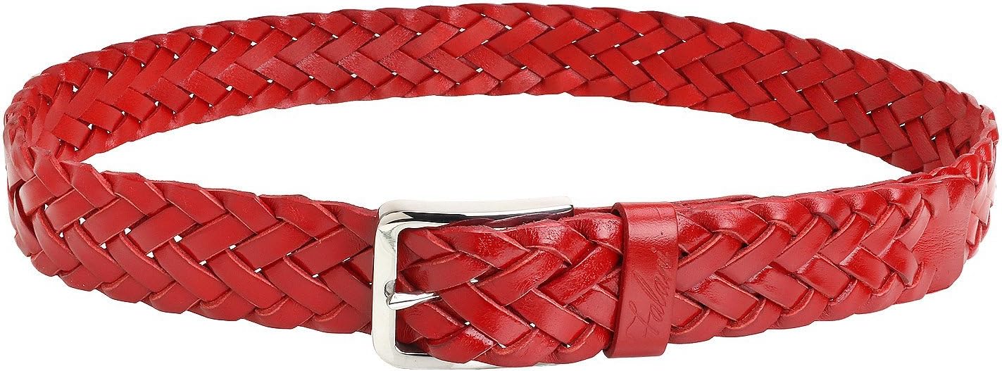Falari Men's Braided Belt 100% Genuine Leather Stainless Steel Buckle 35mm - Image 2