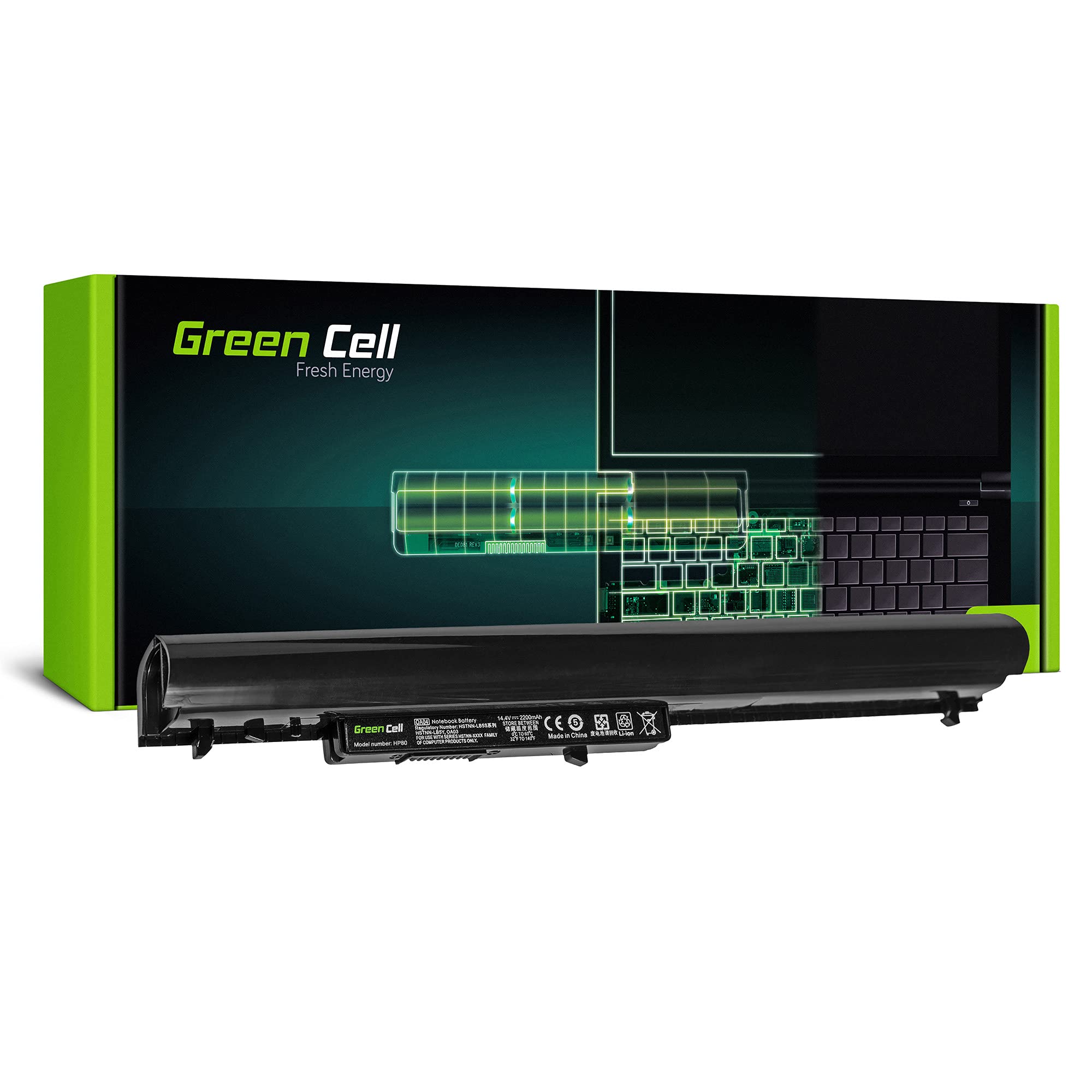 GREEN CELL BATERÍA PARA HP HSTNN-LB5S 240250255256 G2 G3 OA04 / 14,4V 2200MAH