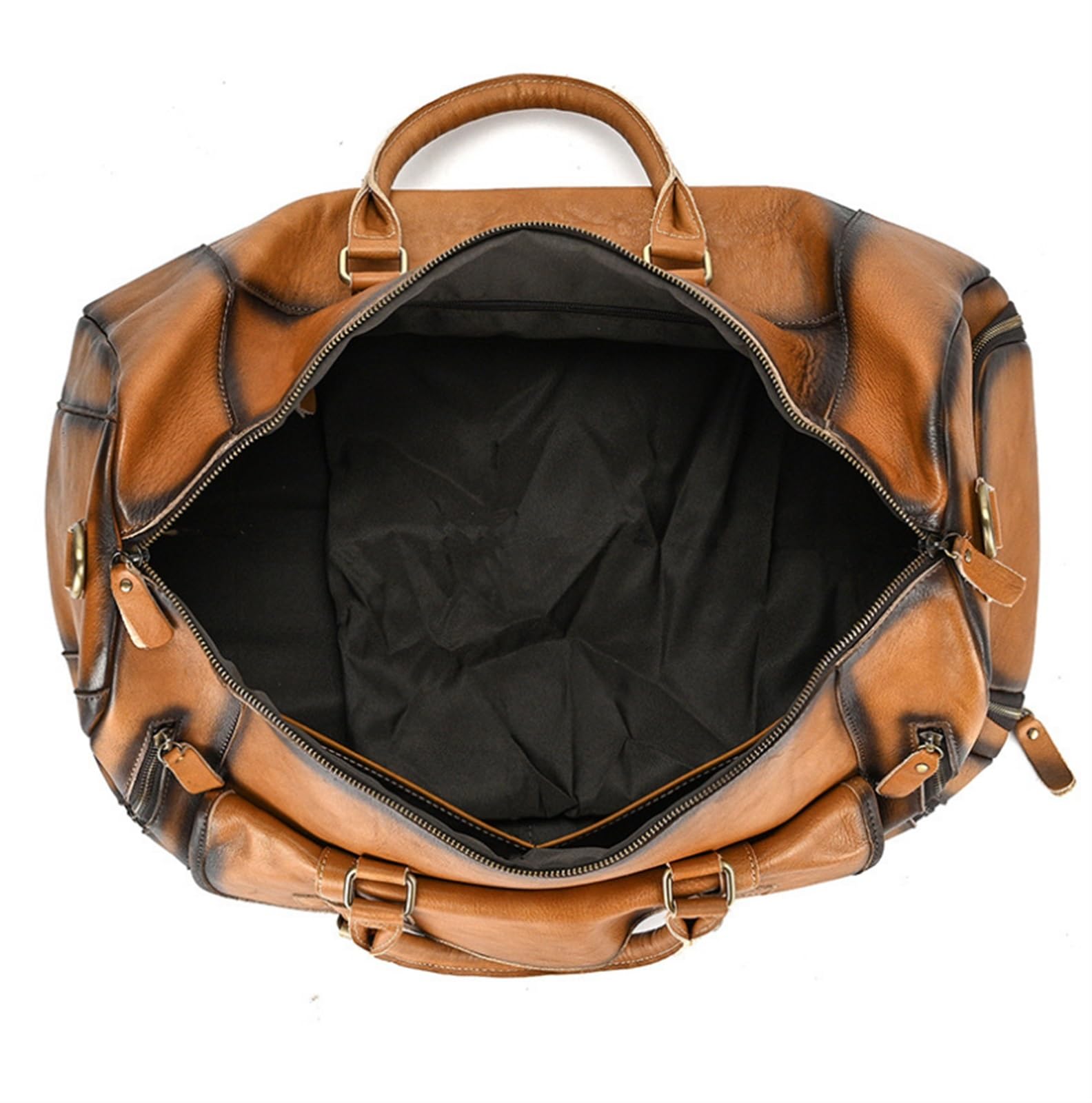 Bolsa Portatrajes Bolsa de Viaje El Petate De Cuero Hecho A Mano del Viaje 20inch, Avión Debajo del Asiento Lleva En Los Bolsos para Los Hombres Bolsa Portatrajes de Viaje Bolso Porta Trajes