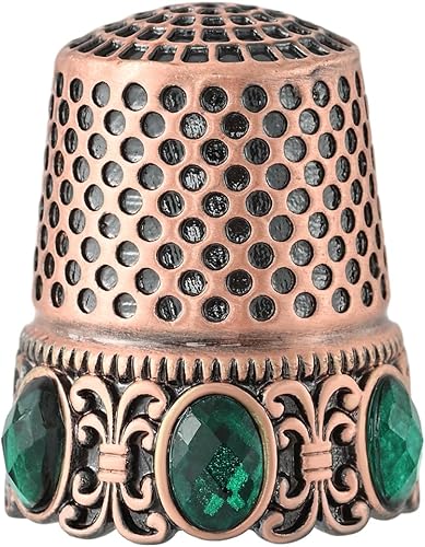 Dedal de costura vintage, protector de dedos, protector de dedos, dedal de costura, acolchado, accesorios de manualidades, herramientas de costura