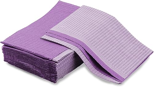Lainrrew Disposable Dental Bibs, 50 Pcs Patient Bibs Dentist Bibs Napkin Tattoo Bibs Sheets Cloths, 13 x 18