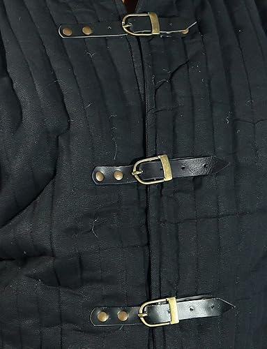 Miniatura 7 de THE MEDIEVALS Abrigo de Gambeson de longitud completa acolchada medieval gruesa Aketon Chaqueta Armadura