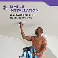 Vista 10 de Kidde Smoke and Carbon Monoxide Detector, 10-Year BatteryPowered, with Voice Alerts, LED Status Lights, 85 dB Alarm, 5 inches