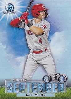 2023 BOWMAN CHROME MATT MCLAIN SIGHTS ON SEPTEMBER RC ROOKIE CARD