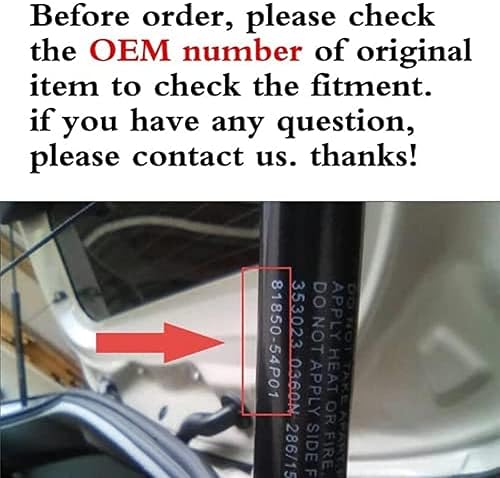 Miniatura 3 de Soportes de gas para tronco, para Nissan X-Trail T31 2007 2008 2009 2010-2013 soporte para maletero trasero